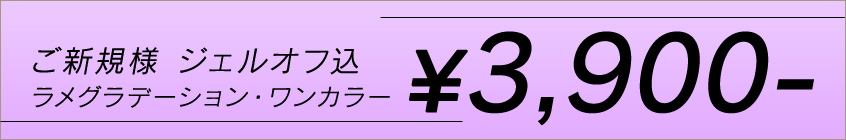 ご新規 ジェルオフ込￥3900